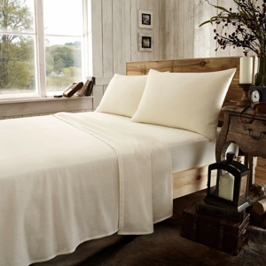 CREAM BRUSHED COTTON SHEETS