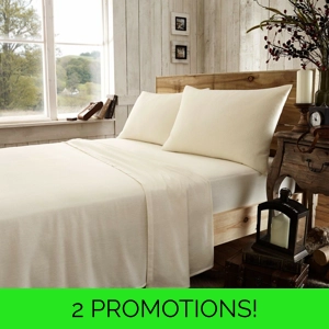 CREAM BRUSHED COTTON SHEETS