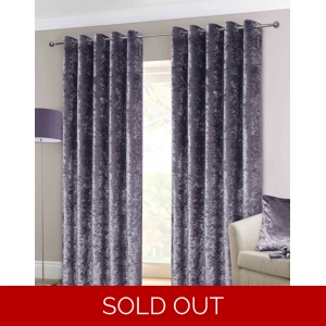 Amethyst Heavy Crushed Velvet Curtains