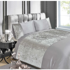 Silver Crushed Velvet Band