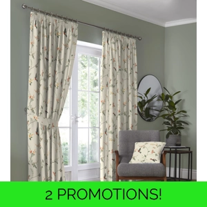 Darnley Coral Curtains