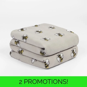 Bee Fleece Throw