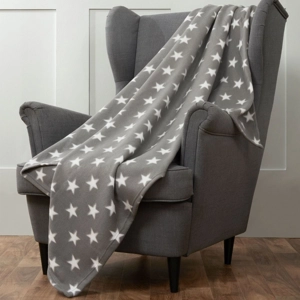 Grey Star Polar Fleece Throw