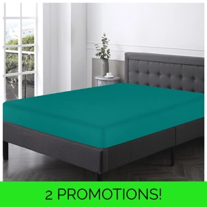 Extra Deep 40cm Fitted Sheet Deep Teal