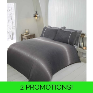 Diamonte Ombre Teddy Fleece Charcoal