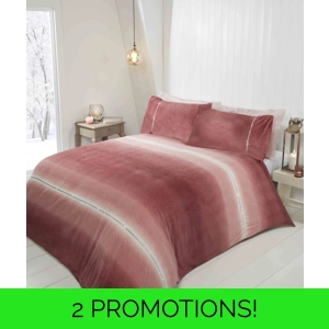 Diamonte Ombre Teddy Fleece Blush