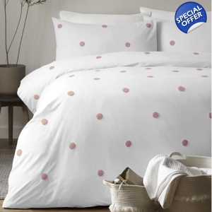Dot Garden White Pink
