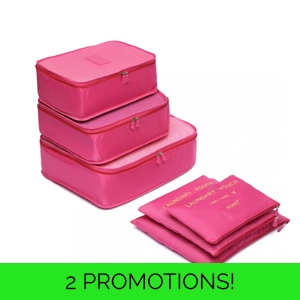 Kono 6pc Travel Organiser Set Plum