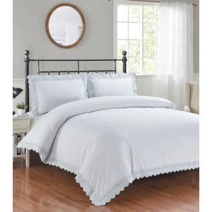 Elise White Soft Green Edge