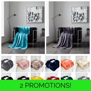 SHERPA FLANNEL THROWS