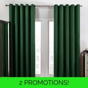 Forest Green Thermal Blackout Curtains