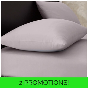 Percale Pillowcases Grey