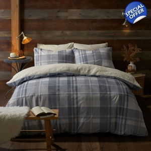 Mulford Grey Tartan Teddy Fleece