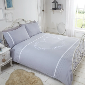 Belle Maison™ Embroidered Heart Grey