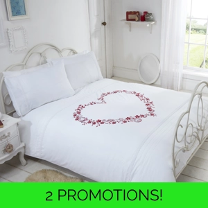 Belle Maison™ Embroidered Heart White