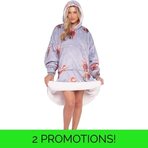 Hoodie Sherpa Blanket Highland Cow