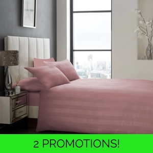 SATIN STRIPE BLUSH PINK