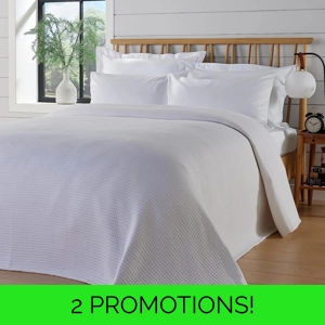 Hotel Quilted Bedspread White