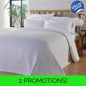 Hotel Quilted Bedspread White