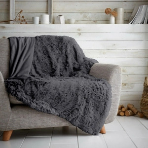 Hug Snug Throw Charcoal Grey