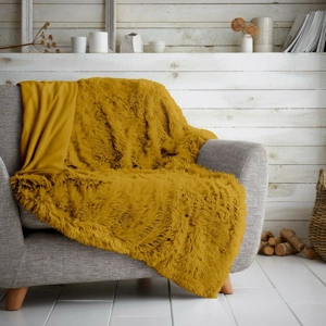 Hug Snug Throw Ochre