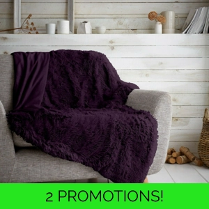 Hug Snug Throw Purple
