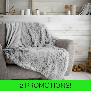 Hug Snug Throw Silver