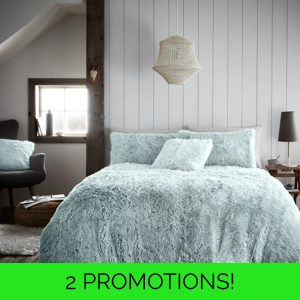 Long Pile Teddy Fleece Duckegg