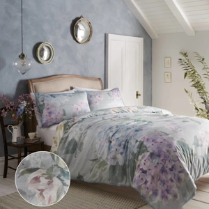 200TC Hydrangea Seafoam Cotton Sateen