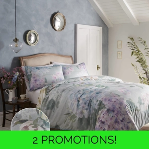 200TC Hydrangea Seafoam Cotton Sateen