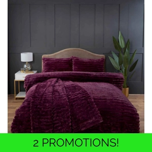 Luxury Faux Fur Rabbit Burgundy