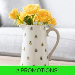 Bee Ceramic Flower Jug