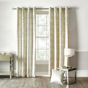 Curtina™ Darla Foil Velvet Ivory