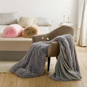 LONG PILE TEDDY THROWS