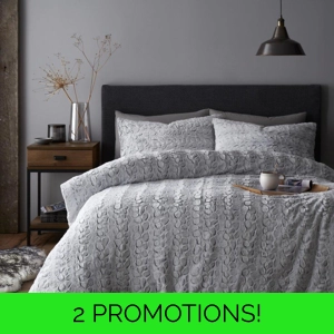 Luxe Paw Print Faux Fur Charcoal