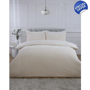 Luxury Waffle Teddy Fleece Natural