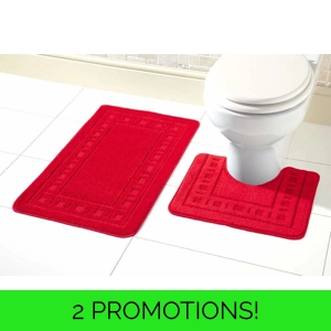 MIAMI BATHMAT SET RED