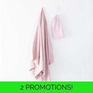 TRAVEL TOWEL & POUCH BLUSH