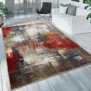 Distressed Abstract Colourful Rug