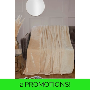 Luxury Mink Blanket Cream