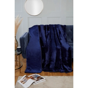 Luxury Mink Blanket Navy