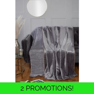 Luxury Mink Blanket Silver