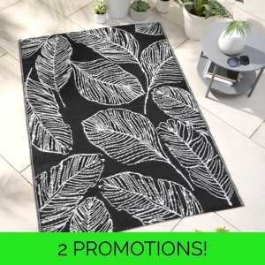 Fusion™ Matteo Outdoor Rug Black