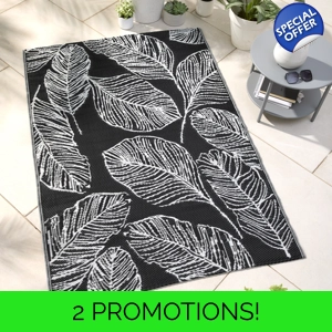 Fusion™ Matteo Outdoor Rug Black