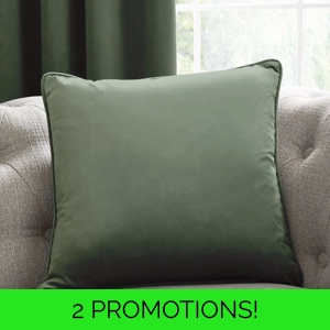 Bottle Green Velvet Montrose Cushions