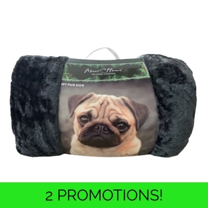My Pug Dog 3D Faux Fur Mink Blankets
