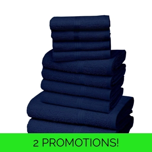 10pc Towel Bale Navy