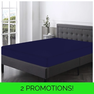 Extra Deep 40cm Fitted Sheet Navy