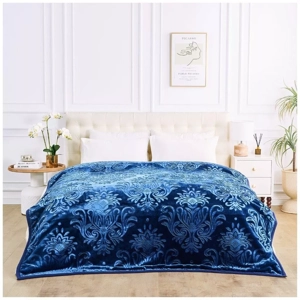 Rashel Damask 4kg Blanket Navy