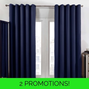Navy Blackout Curtains
